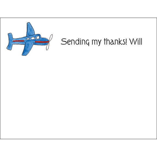 Airplane Flat Note Cards